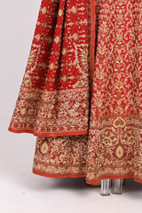 Red Embroidered LehengaDSC_3727