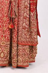 Red Embroidered LehengaDSC_3759