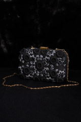 Black 3D Floral Clutch4732_video
