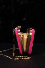 Pink Embroidered ClutchIMG_1364