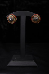 Jaal Motif Gold Earrings