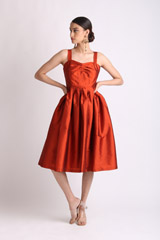 Coral Taffeta Dress4756_video