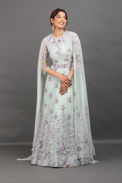Blue Pakistani Gown