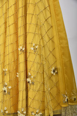 Yellow Embellished Lehenga_SUB8215