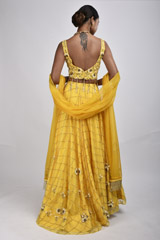 Yellow Embellished Lehenga_SUB8218