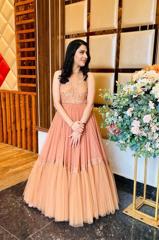 Brown Cord Razer Back Gown2