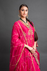 Pink Chanderi Lehenga Set_DSC4161-Edit