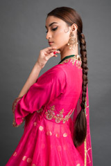 Pink Chanderi Lehenga Set_DSC4179-Edit