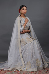 Chanderi Peplum Lehenga Set