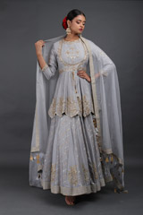 Chanderi Peplum Lehenga SetIMG_7420