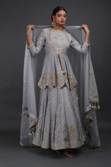 Chanderi Peplum Lehenga SetIMG_7424