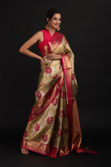 Yellow Silk Saree477_video