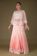 Peach Ombre Lehenga