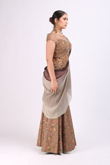 Moss Grey Saree GownIMG_9831