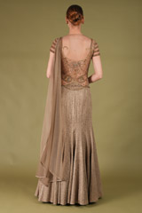 Grey Embroidered GownDSC05628