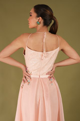 Pink Halter Embellished GownDSC04613