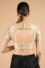 Golden  Embroidered  BlouseDSC00981