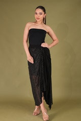 Black Embellished Top Bottom SetDSC04930