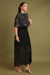 Black Embellished Top Bottom SetDSC04936