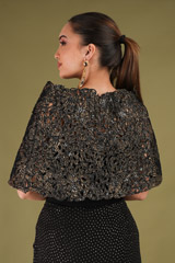 Black Embellished Top Bottom SetDSC04939