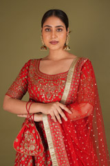 Pink Embellished LehengaDSC02456