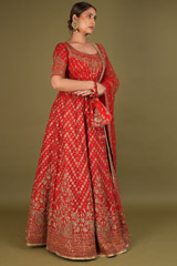 Pink Embellished LehengaDSC02459