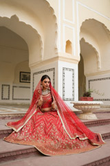Pink Embellished Lehenga