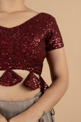 Red Sequin BlouseDSC07100