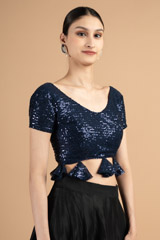Blue Sequin BlouseDSC00837