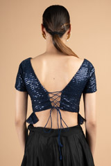 Blue Sequin BlouseDSC00839