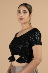 Black Sequin BlouseDSC07230