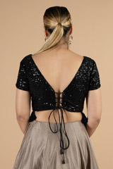 Black Sequin BlouseDSC07232