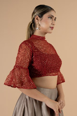 Gold Sequin BlouseDSC06992