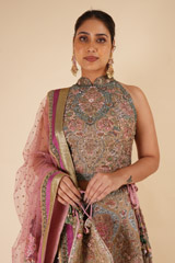 Multi Color Embellished LehengaDSC08198