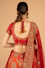 Red Embellished LehengaDSC03861