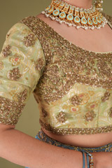 Blue Embellished LehengaDSC05349