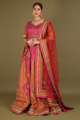 Pink Embellished LehengaDSC02416