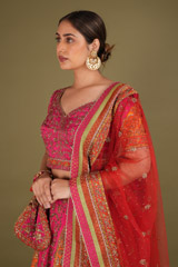 Pink Embellished LehengaDSC02417