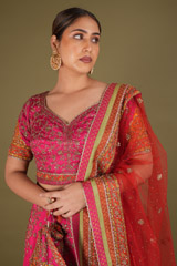 Pink Embellished LehengaDSC02424