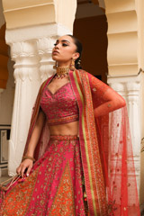 Pink Embellished Lehenga