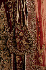 Maroon Embellished LehengaDSC01129