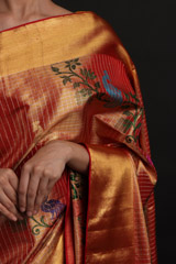 Peach Silk SareeIMG_0244