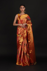 Peach Silk SareeIMG_0245