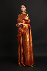 Peach Silk SareeIMG_0248