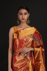 Peach Silk SareeIMG_0250