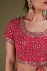 Pink Embellished LehengaDSC03416