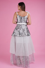 Silver Floral Embroidered GownDSC04439