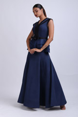 Teal Layered Peplum GownIMG_7759