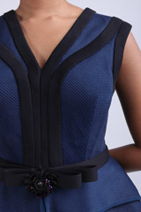 Teal Layered Peplum GownIMG_7783