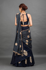 Royal Blue Crinkled Skirt And Top Set_DSC8832-Edit